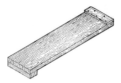 Long bench hook, low-profile stop